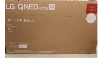SALE OUT. SALE OUT. LG TV | 86QNED85A3C | 86 | Smart TV | webOS 25 | 4K UHD | DAMAGED PACKAGING