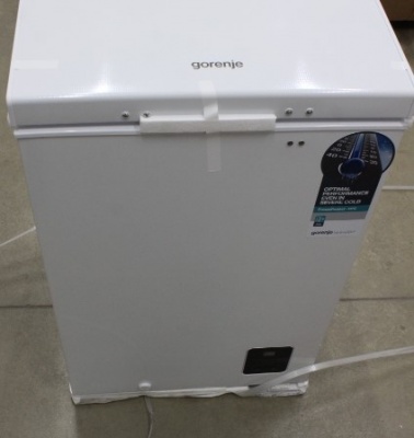 SALE OUT. SALE OUT. Gorenje Freezer | FH10EAW | Energy efficiency class E | Chest | Free standing | Height 85.4 cm | Total net capacity 95 L | White | DAMAGED PACKAGING, DENTS AND SCRATCH ON SIDE