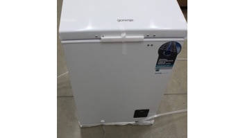 SALE OUT. SALE OUT. Gorenje Freezer | FH10EAW | Energy efficiency class E | Chest | Free standing | Height 85.4 cm | Total net capacity 95 L | White | DAMAGED PACKAGING, DENTS AND SCRATCH ON SIDE