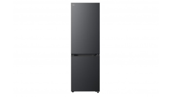 LG Refrigerator | GBBSJ10EEP | Energy efficiency class E | Free standing | Combi | Height 186 cm | No Frost system | Fridge net capacity 220 L | Freezer net capacity 113 L | Display | 35 dB | Essence Matte Black