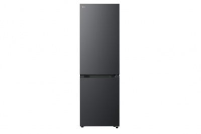 LG Refrigerator | GBBSJ10EEP | Energy efficiency class E | Free standing | Combi | Height 186 cm | No Frost system | Fridge net capacity 220 L | Freezer net capacity 113 L | Display | 35 dB | Essence Matte Black