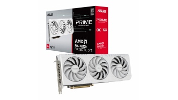 Asus Prime Radeon RX 9070 XT White OC Edition 16GB GDDR6 | AMD | 16 GB | Radeon RX 9070 XT | GDDR6 | HDMI ports quantity 1 | PCI Express 5.0
