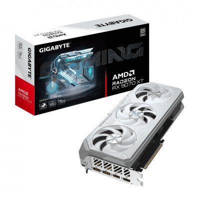 Gigabyte Radeon RX 9070 XT GAMING OC ICE 16G | AMD | 16 GB | Radeon RX 9070 XT | GDDR6 | HDMI ports quantity 2 | PCI-E 5.0