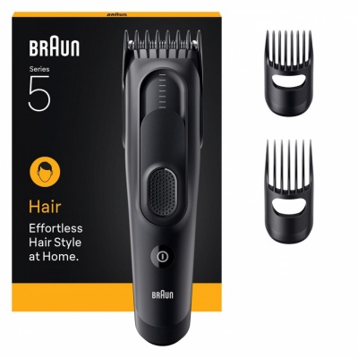 Braun Hair Clipper | HC5530 Series 5 | Cordless | Number of length steps 17 | Black