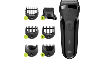 Braun Shaver | 300BT Series 3 | Operating time (max) 30 min | NiMH | Black
