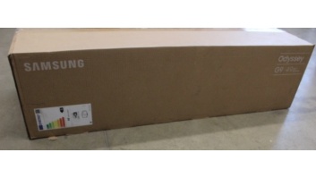 Samsung SALE OUT. | LS49FG910EUXEN | 49 " | VA | DQHD | 32:9 | 144 Hz | 1 ms | 5120 x 1440 pixels | 350 cd/m² | HDMI ports quantity 2 | Black | Warranty 36 month(s) | USED, DAMAGED PACKAGING FOAMS, PART ON BROKEN SCREW LEFT IN VESA MOUNTING HOLE