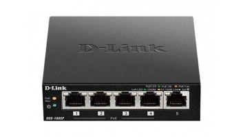 D-Link | Switch | DGS-1005P | Unmanaged | Desktop | Gigabit Ethernet (copper) ports quantity 5 | Power over Ethernet (PoE) ports quantity 4 | Power supply type External