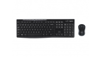 Logitech MK270 | Keyboard and Mouse Set | Wireless | US | Black