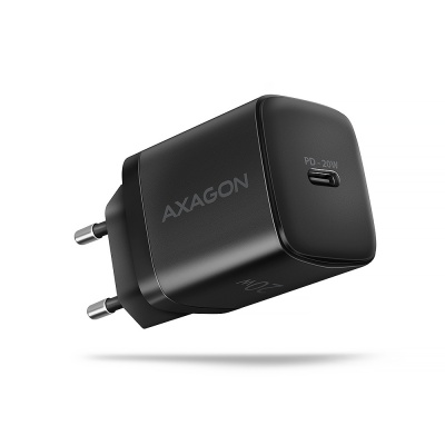 AXAGON Wallcharger 1x port USB-C, PD3.0/PPS/QC4+/AFC/FCP/Apple, 20W | ACU-PD20