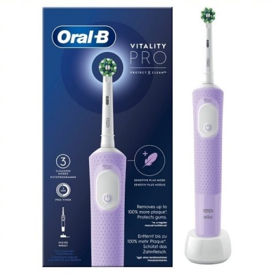 Oral-B | Electric Toothbrush | Vitality Pro | Rechargeable | For adults | Number of brush heads included 1 | Number of teeth brushing modes 3 | Lilac