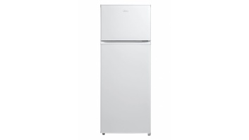 Midea Refrigerator | MDRT294FGE01 | Energy efficiency class E | Free standing | Double Door | Height 143 cm | Fridge net capacity 163 L | Freezer net capacity 41 L | 40 dB | White