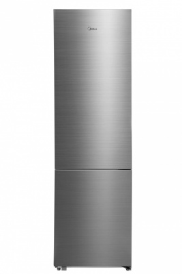 Midea Refrigerator | MDRB600MME46 | Energy efficiency class E | Free standing | Combi | Height 201 cm | No Frost system | Fridge net capacity 313 L | Freezer net capacity 130 L | Display | 35 dB | Stainless steel