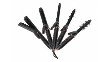 Adler Hair Styling Set 5-in-1 | AD 2028 | Ceramic heating system | 1200 W | Black