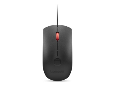 Lenovo Fingerprint Biometric USB Mouse Gen3 | Wired | USB-A | Black/Red