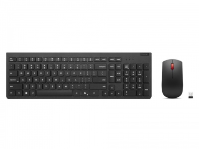 Lenovo Essential Wireless Combo Keyboard & Mouse Gen2 | Keyboard and Mouse Set | Wireless | Mouse included | Nordic | Black
