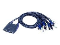 Aten | 4-Port USB VGA/Audio Cable KVM Switch (0.9m, 1.2m)