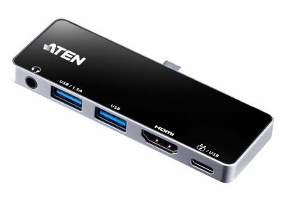 Aten | USB-C Travel Dock with Power Pass-Through | UH3238-AT | Dock