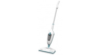 BLACK & DECKER | Steam mop | FSMH13E10-QS | Power 1300 W | Water tank capacity 0.38 L | White/Blue