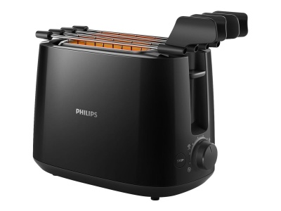 Philips | Daily Collection Toaster | HD2583/90 | Number of slots 2 | Housing material Plastic | Black