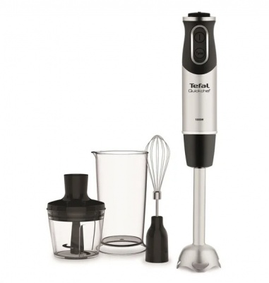 TEFAL | Blender | Quickchef 3-in-1 HB656838 | Hand Blender | 1000 W | Number of speeds 20 | Turbo mode | Chopper | Black