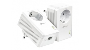 TP-LINK | AV1000 Gigabit Passthrough Powerline Starter Kit | TL-PA7017P KIT | 10/100/1000 Mbit/s | Ethernet LAN (RJ-45) ports 1 | No Wi-Fi | Extra socket
