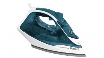 TEFAL | FV2839E0 | Steam Iron | 2400 W | Water tank capacity 270 ml | Continuous steam 40 g/min | Steam boost performance 185 g/min | Blue/White