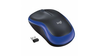 MOUSE USB OPTICAL WRL M185/BLUE 910-002239 LOGITECH