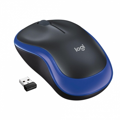 MOUSE USB OPTICAL WRL M185/BLUE 910-002239 LOGITECH