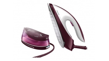 Philips Steam Station | GC7842/40 PerfectCare Compact | 2400 W | 1.5 L | 6.5 bar | Auto power off | Vertical steam function | White/Purple