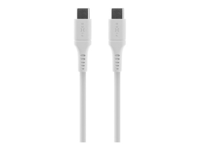 Fixed | Liquid Silicone Cable USB-C/USB-C, 2m, 60W | FIXDLS-CC2-WH