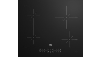 BEKO Hob | HII64200SFMT | Induction | Number of burners/cooking zones 4 | Touch | Timer | Black