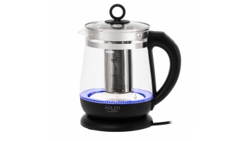 Adler Kettle | AD 1299 | Electric | 2200 W | 1.5 L | Glass | 360° rotational base | Black