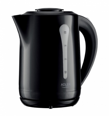 Adler Kettle | AD 1244 | Electric | 1850 W | 2.5 L | Plastic | 360° rotational base | Black