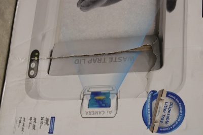 SALE OUT. PETKIT Purobot Crystal Duo with Camera Self-Cleaning Cat Litter Box | White | DAMAGED PACKAGING