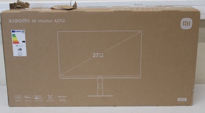 Xiaomi SALE OUT. | 4K Monitor A27Ui EU | 27 " | IPS | UHD | 16:9 | 60 Hz | 6 ms | 3840 x 2160 pixels | 360 cd/m² | HDMI ports quantity 2 | Warranty 24 month(s) | DAMAGED PACKAGING, DAMAGED  PACKAGING FOAMS