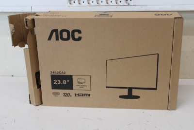 AOC SALE OUT. | 24B3CA2 | 23.8 " | IPS | FHD | 100 Hz | 1 ms | 1920 x 1080 pixels | 250 cd/m² | HDMI ports quantity 1 | Black | Warranty 36 month(s) | DAMAGED PACKAGING