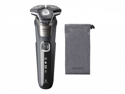 Philips Shaver | S5887/10 Series 5000 | Operating time (max) 60 min | Wet & Dry | Lithium Ion | Gray