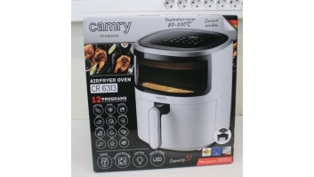 SALE OUT. Camry Airfryer Oven | CR 6313 | Power 2000 W | Capacity 5 L | Convection | White | UNPACKED, DAMAGED PACKAGING FOAMS, SCRATCHES ON TOP, DENT ON SIDE