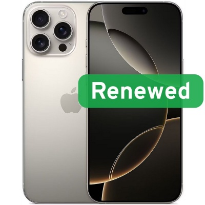 Grade A++ | Apple iPhone 16 Pro | 6.3" OLED | 5G | 256GB | Natural Titanium | iOS | Apple Renew