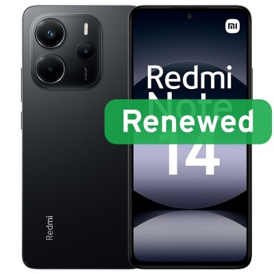 Grade A++ | Redmi Note 14 | 6GB RAM | 128GB | 4G | Midnight Black | Android | Xiaomi Renewed