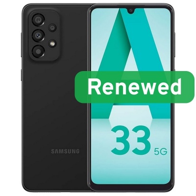 Grade B | Samsung Galaxy A33 5G | 6.4" Super AMOLED | 5G | 128GB | Black | Android | Samsung Renewed