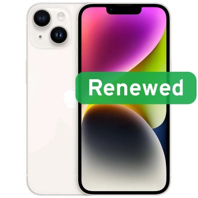 Grade A | Apple iPhone 14 | 6.1" Super Retina XDR OLED | 5G | 128GB | Starlight | iOS | Apple Renew