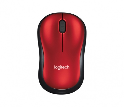 Logitech | Mouse | M185 | Wireless | Red