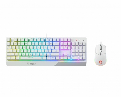 MSI | Vigor GK30 COMBO WHITE | Keyboard and Mouse Set | Wired | Mouse included | US | White