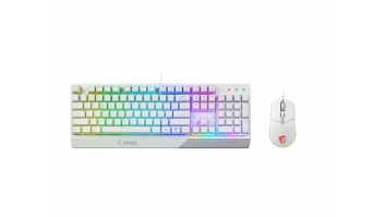 MSI | Vigor GK30 COMBO WHITE | Keyboard and Mouse Set | Wired | Mouse included | US | White