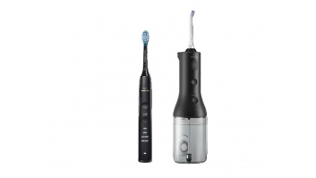 Philips Sonicare Cordless Power Flosser DiamondClean 9000 mutes dobuma irrigators, melns