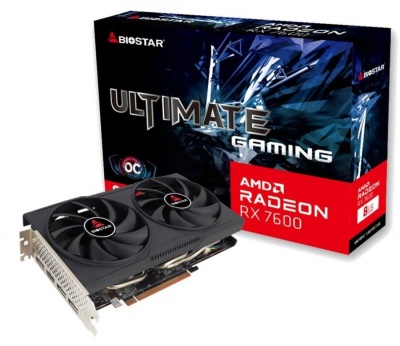 Graphics Card|BIOSTAR|AMD|Radeon RX 7600|2318 MHz|8 GB|GDDR6|128 bit|PCI Express 4.0|Active|VA76S6RM81