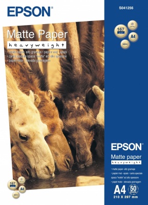 Matte Paper Heavy Weight, DIN A4, 167g/mÂ², 50 Sheets