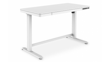Electric Height Adjustable Desk | 72 - 121 cm | Maximum load weight 50 kg | Metal | White