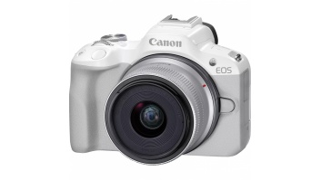 Canon | EOS R50 WH + RF-S 18-45mm F4.5-6.3 IS STM (SIP) | Megapixel 24.2 MP | Image stabilizer | ISO sensitivity (max) 32000 | Display diagonal 2.95 " | Wi-Fi | Video recording | Automatic, manual | CMOS | White